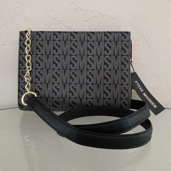 NWT STEVE MADDEN LOGO CROSSBODY WALLET BAG PURSE - Picture 8 of 8
